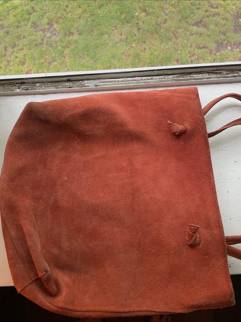 ABLE Rust Suede wShoulder Tote Bag